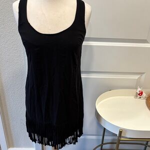 EUC Ella Moss Black Fringe Dress
